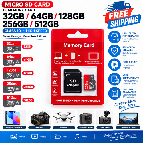 Micro card 64gb 128gb 256gb - sd,