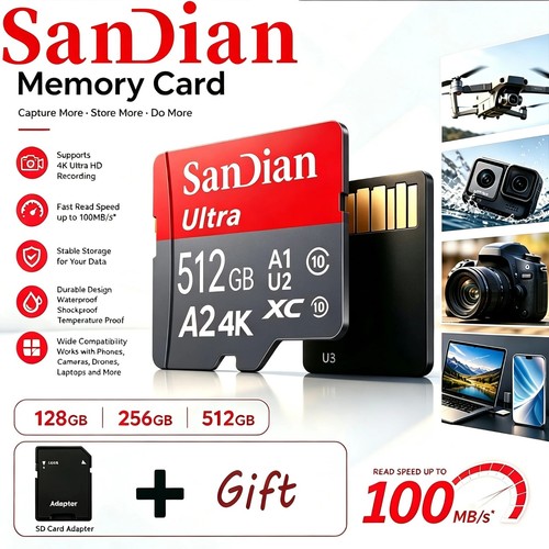 Sandisk 512gb micro sdxc - 32-512gb,